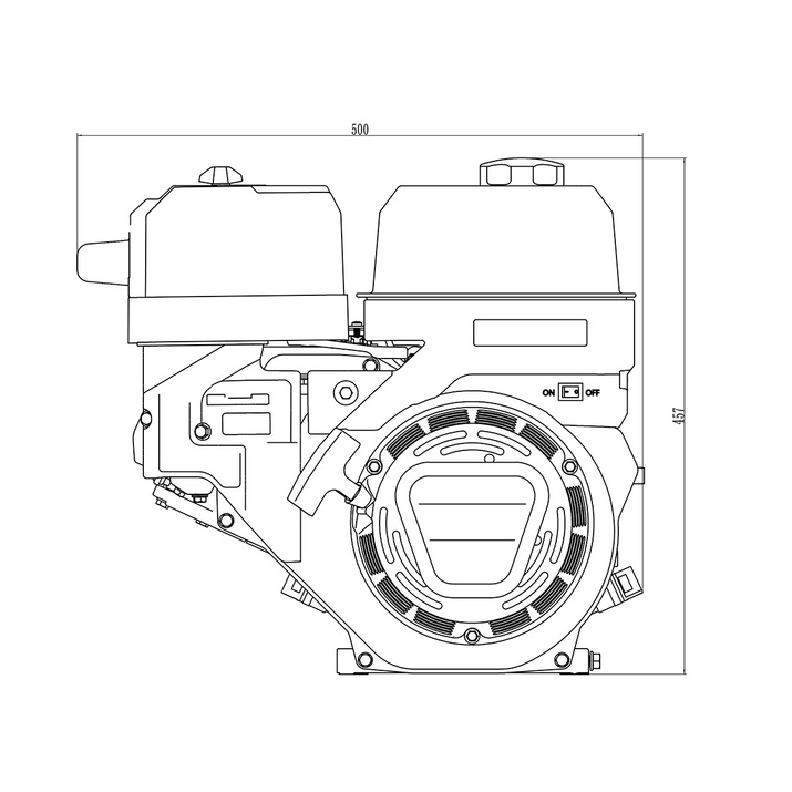 Motor Bensin 14,96 hk Lifan 459cc med elstart