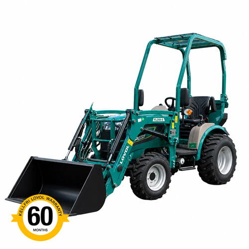 Kompakttraktor Lovol 25 hk med frontlastare, utan hytt